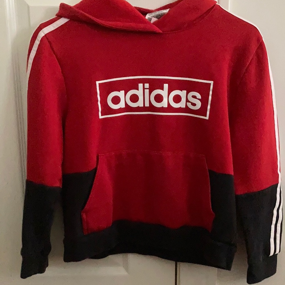 Adidas 3 Stripe Boys Hoodie YM